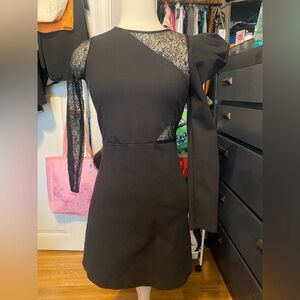Pre-Loved Unique Women’s Size S Zara TRF Collection Long Sleeve Black Mini Dress